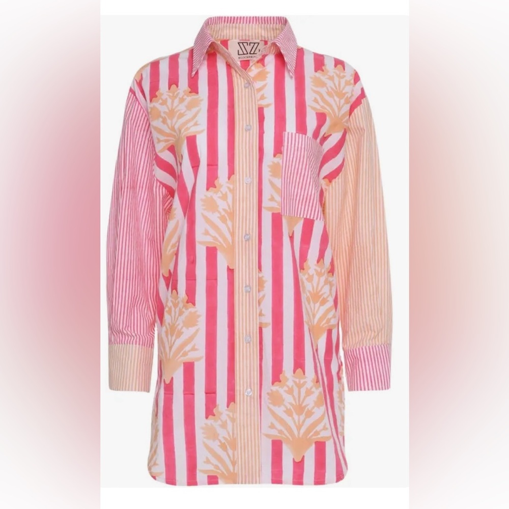 SZ Blockprint Button Down XS